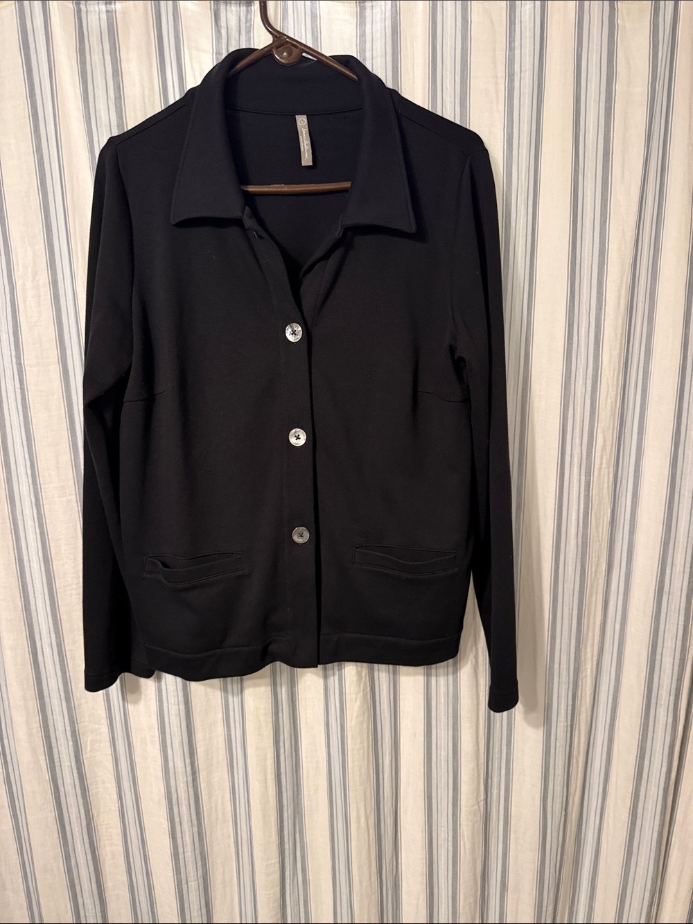 Hanna Andersson Black Button-Front Women's Jacket
